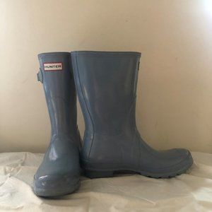 Hunter Baby Blue Short Rain Boots